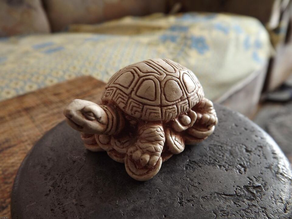 figurka želvy jako amulet pro štěstí